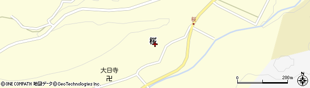 鳥取県倉吉市桜周辺の地図