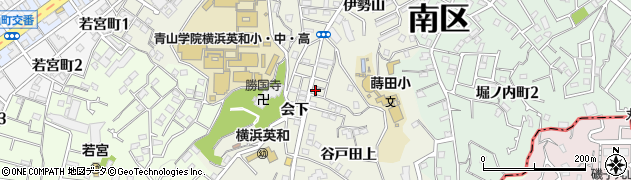 神奈川県横浜市南区蒔田町会下周辺の地図