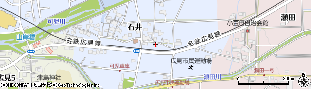 岐阜県可児市石井198周辺の地図