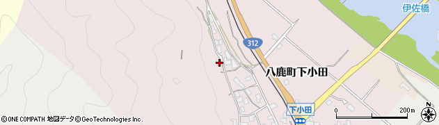 兵庫県養父市八鹿町下小田334周辺の地図