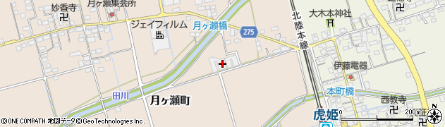 滋賀県長浜市月ヶ瀬町525周辺の地図