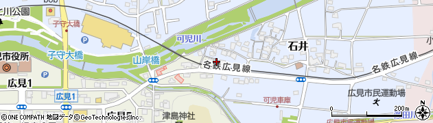 岐阜県可児市石井11周辺の地図