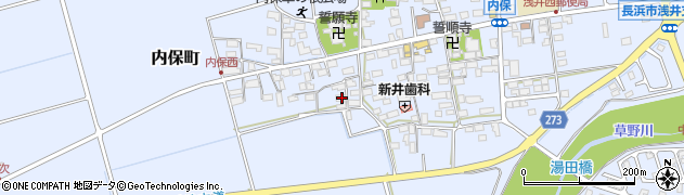 滋賀県長浜市内保町1375周辺の地図