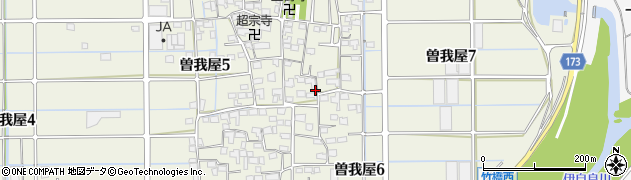 岐阜県岐阜市曽我屋周辺の地図
