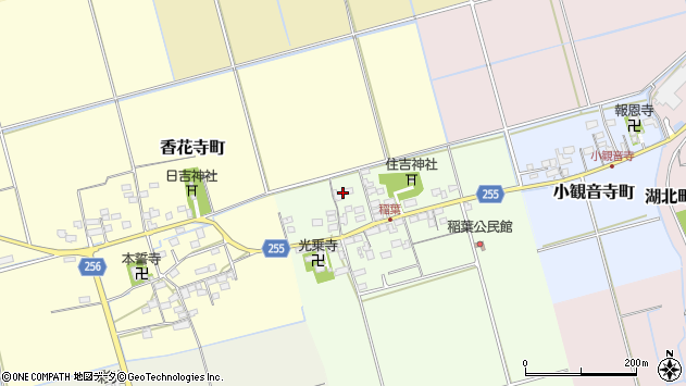 〒526-0133 滋賀県長浜市稲葉町の地図