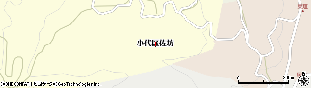 兵庫県香美町（美方郡）小代区佐坊周辺の地図