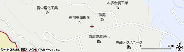 岐阜県恵那市武並町新竹折周辺の地図