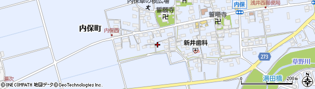滋賀県長浜市内保町1372周辺の地図