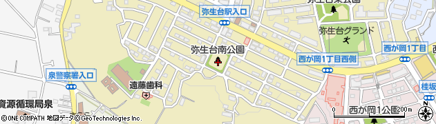 弥生台南公園周辺の地図