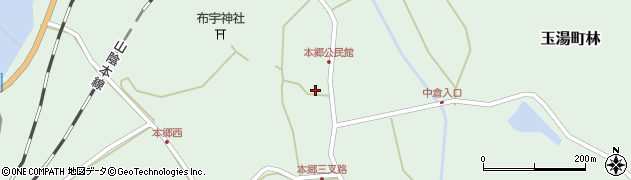 島根県松江市玉湯町林543周辺の地図