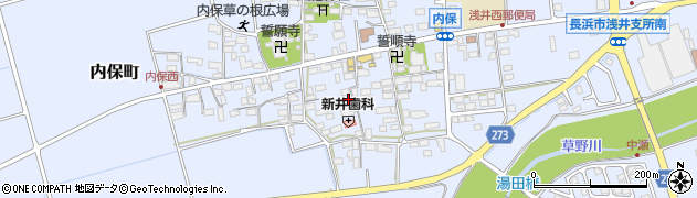 滋賀県長浜市内保町1387周辺の地図