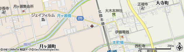 滋賀県長浜市月ヶ瀬町587周辺の地図