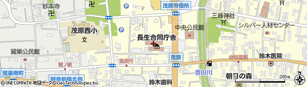 千葉県出先機関　総務部茂原県税事務所周辺の地図