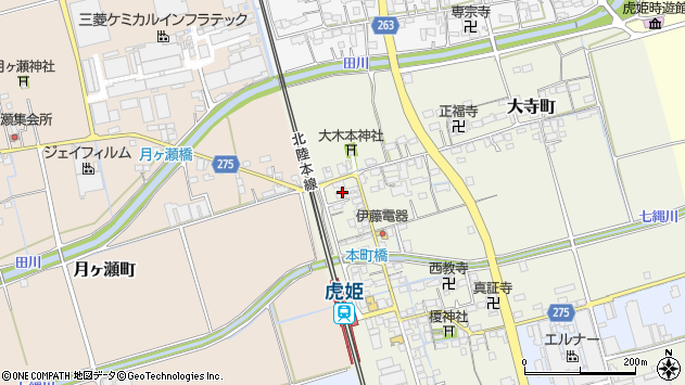 〒529-0143 滋賀県長浜市本町の地図