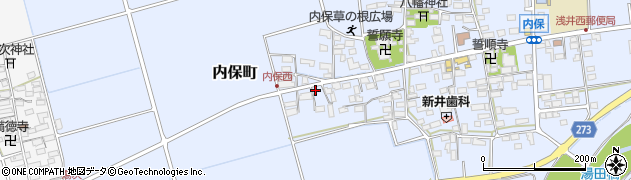 滋賀県長浜市内保町1336周辺の地図