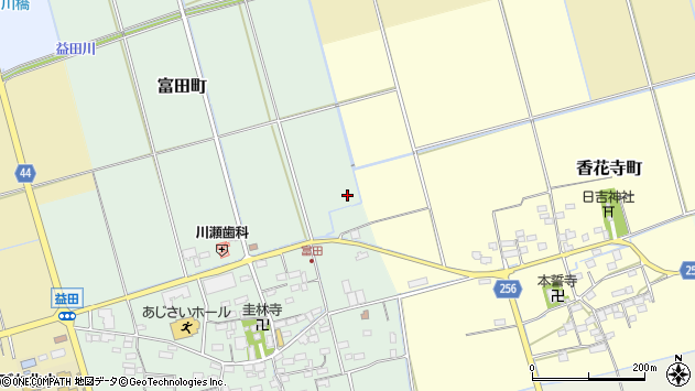 〒526-0131 滋賀県長浜市富田町の地図