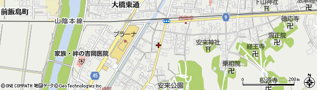 島根県安来市安来町1195周辺の地図