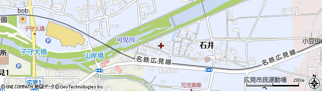 岐阜県可児市石井22周辺の地図