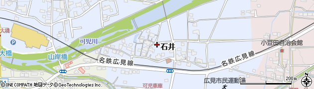 岐阜県可児市石井156周辺の地図