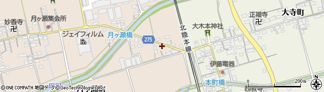 滋賀県長浜市月ヶ瀬町576周辺の地図