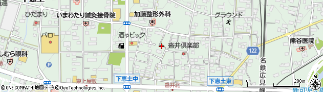 岐阜県可児市下恵土周辺の地図