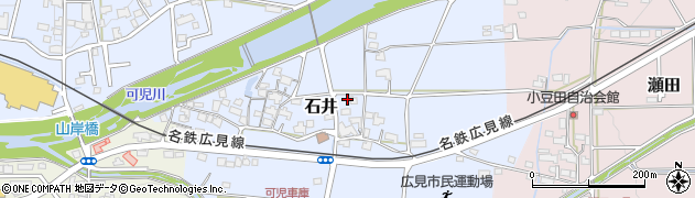 岐阜県可児市石井177周辺の地図