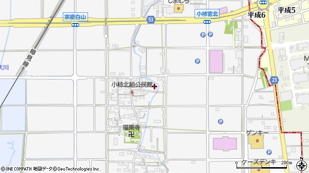 〒501-0463 岐阜県本巣市小柿の地図