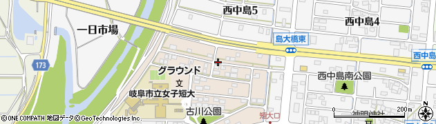 岐阜県岐阜市一日市場北町周辺の地図