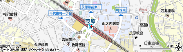 千葉県茂原市周辺の地図