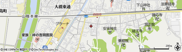 島根県安来市安来町八幡町1383周辺の地図