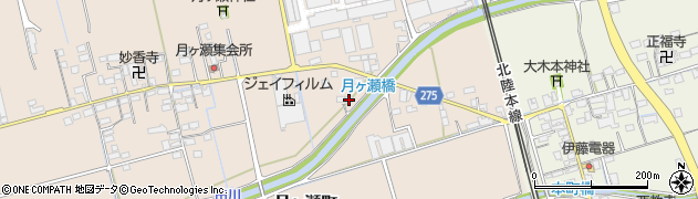滋賀県長浜市月ヶ瀬町128周辺の地図