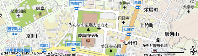 岐阜県岐阜市司町周辺の地図