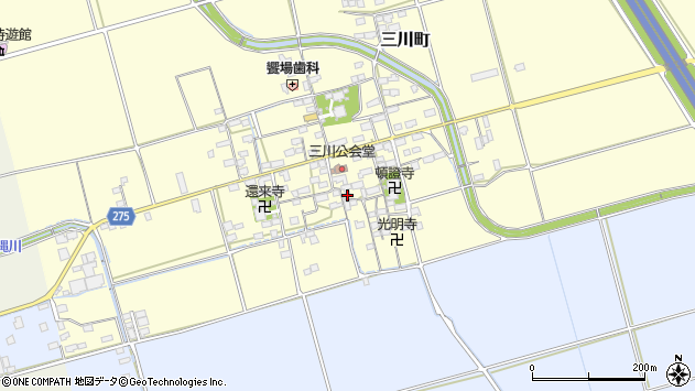 〒529-0111 滋賀県長浜市三川町の地図