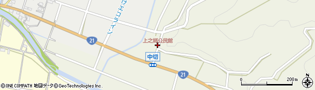 上之郷公民館周辺の地図