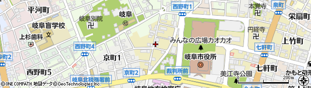 岐阜県岐阜市佐久間町周辺の地図