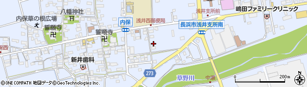 滋賀県長浜市内保町2417周辺の地図