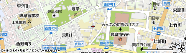 岐阜県岐阜市佐久間町周辺の地図