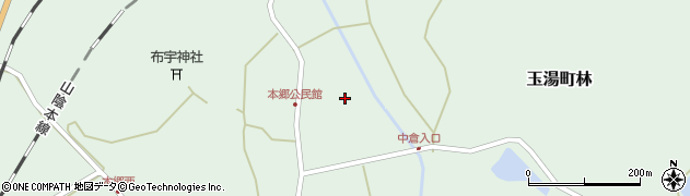 島根県松江市玉湯町林589周辺の地図