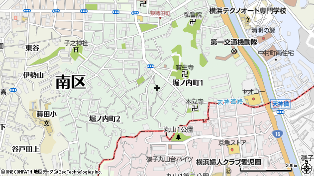 〒232-0042 神奈川県横浜市南区堀ノ内町の地図