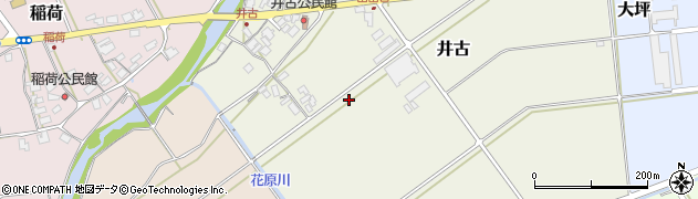 鳥取県八頭町（八頭郡）井古周辺の地図