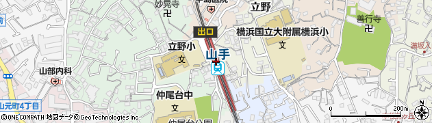 山手駅周辺の地図