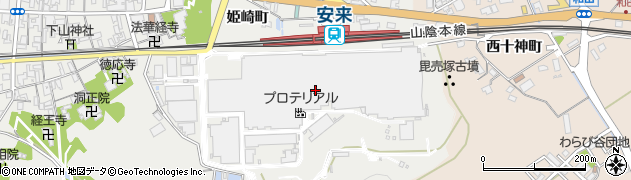 島根県安来市安来町2107周辺の地図