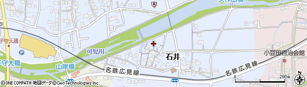 岐阜県可児市石井周辺の地図