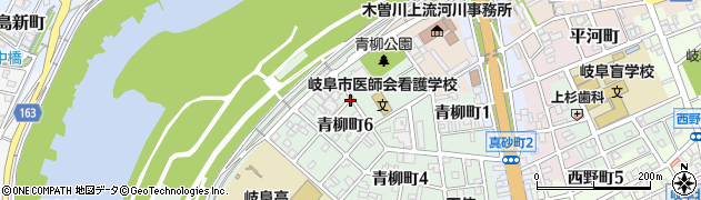 岐阜県岐阜市青柳町周辺の地図