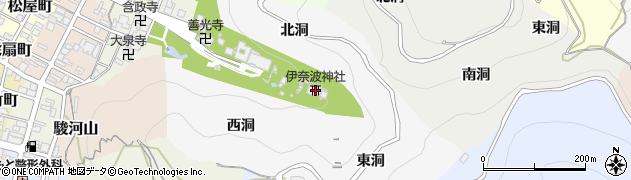 伊奈波神社周辺の地図