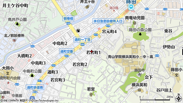 〒232-0057 神奈川県横浜市南区若宮町の地図