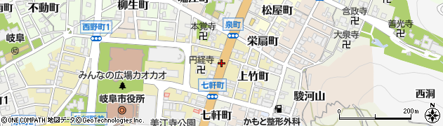 岐阜県岐阜市泉町周辺の地図