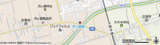 滋賀県長浜市月ヶ瀬町150周辺の地図