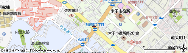 鳥取県米子市加茂町2丁目周辺の地図