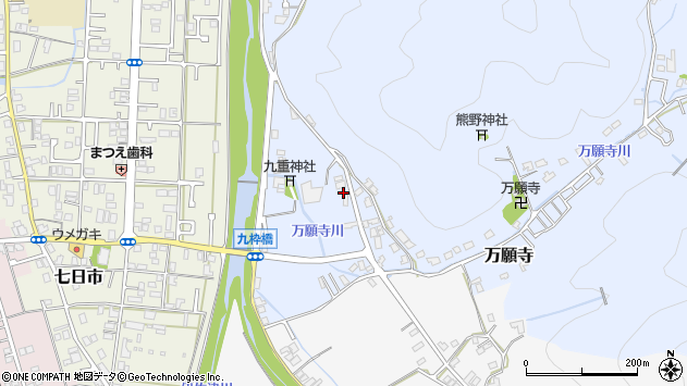 〒624-0814 京都府舞鶴市万願寺の地図